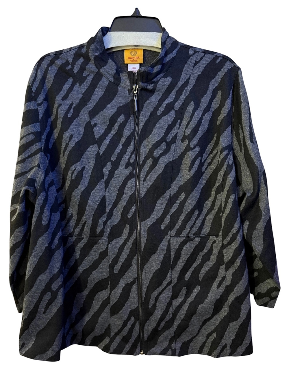 Gray & Black Zebra Jacket 22